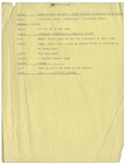 Moe Howard's 3pp. Story Outline: Moe, Larry & Curly Play Newspaper Reporters, With Curly Lapsing Into Forgetfulness Whenever He Sees Polka Dots -- Lot Also Includes 1pp. Partial Skit -- Very Good